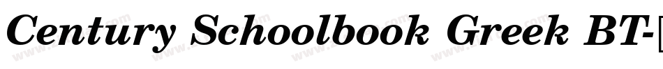 Century Schoolbook Greek BT字体转换